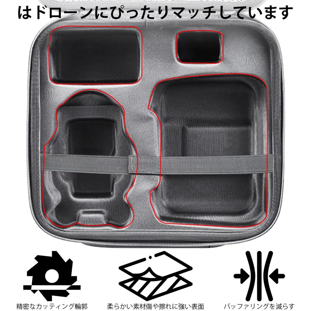 CowGoldChild Case Compatible with DJI Mini 4 Pro, Mini 3, and 3 Pro Drones, Fly More Combo Bag, Mini Portable Carrying Protector Set with Pouch and