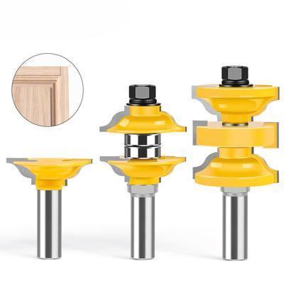 Woodworking Milling Cutter Three-piece Door Frame Mortise Cutter One-time Forming Solid Wood Door Cutter Door Frame Mortise Cutter Engraving Machine