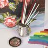 Stainless Steel Airtight Brush Washer Brush Holder Brush Cleaning Container  Watercolor