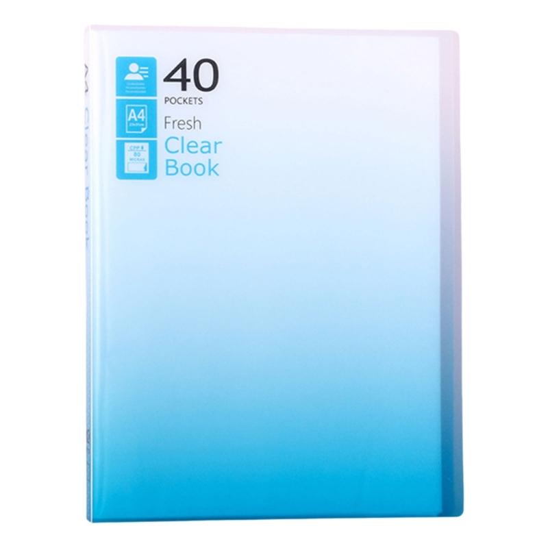 30 Pockets Display Folder Multipurpose Document Project Folder Letter Size Display Folders Book with Protective Sleeve