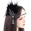 Gatsby Cosplay Dress Headwear Korean Style Headband Feather Headwear Masquerade Party Accessories Sequin Hair