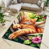 A Naughty Kitten Pattern Carpet for Living Room Bedroom Sofa Home Decor Non-slip Floor Mat Large Size Luxury Gift Area Rug
