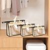 Protable Clear Women Purse Handbag Dust Cover Craft Storage Bag With Zipper For Dust Water Proof Protector Travel Foldable