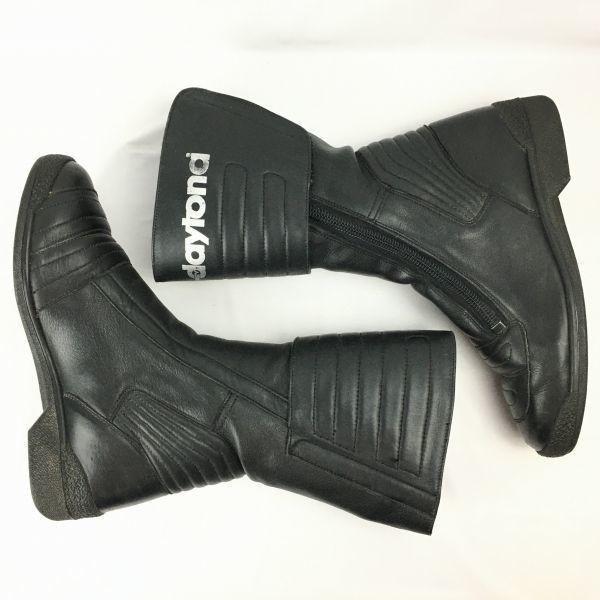 FREY Daytona Motorradstiefel Fahren Touring Größe 38 (Ca.. 23.524.5cm) Schwarze Stiefel/Schuhe(GEBRAUCHT)