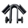 Bucket Mount Hose Clamp for Watering Control, U-Shaped Support Channel and Hand-Tightened Screws for Fence and Wall Use