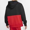 Nike Alphabet Logo Print Fleece Hoodie Men Tops Black CJ4825-011