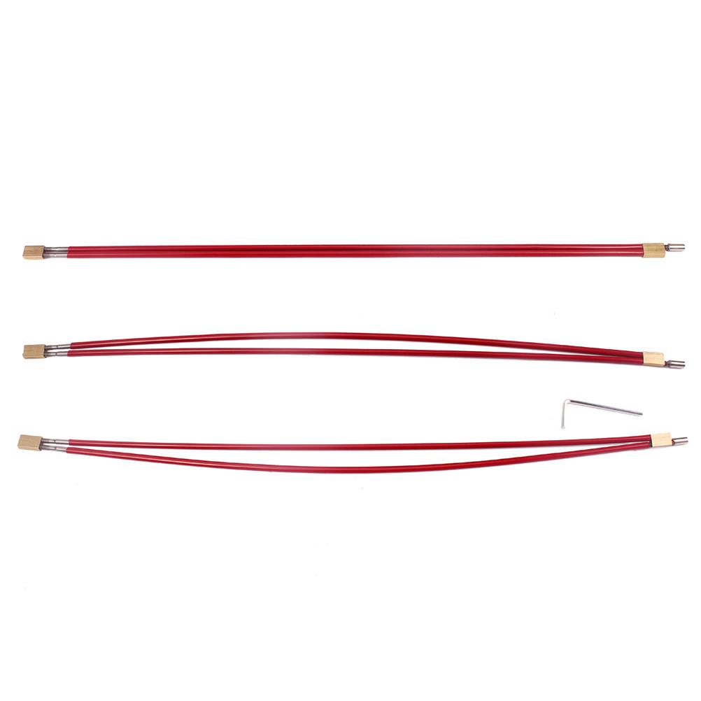 Barra di supporto per manico di chitarra a due vie, regolabile a doppia testa, 457 mm, ricambio per raddrizzare la tastiera, asta a due corsi rosso