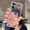 Letter Case For OPPO A40 A40m A60 (LATAM) OPPO A20 Fundas Fashion Flower Cover Transparent Soft Silicone TPU Clear Phone Casing