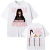 Jessie Murph Worldwide Hysteria Tour T Shirt 2026 Spring summer Fashion Hip Hop Music Sad Girl Concert  Men Casual Cotton Top