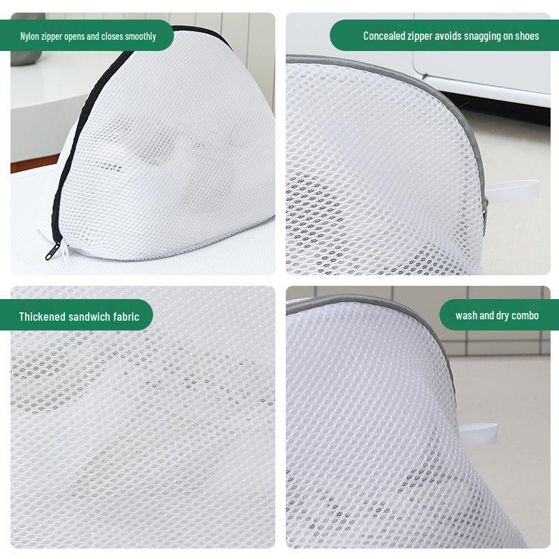 Shoe Laundry Mesh Bag: Thickened, Anti-Deformation, Hangable & Dryable
