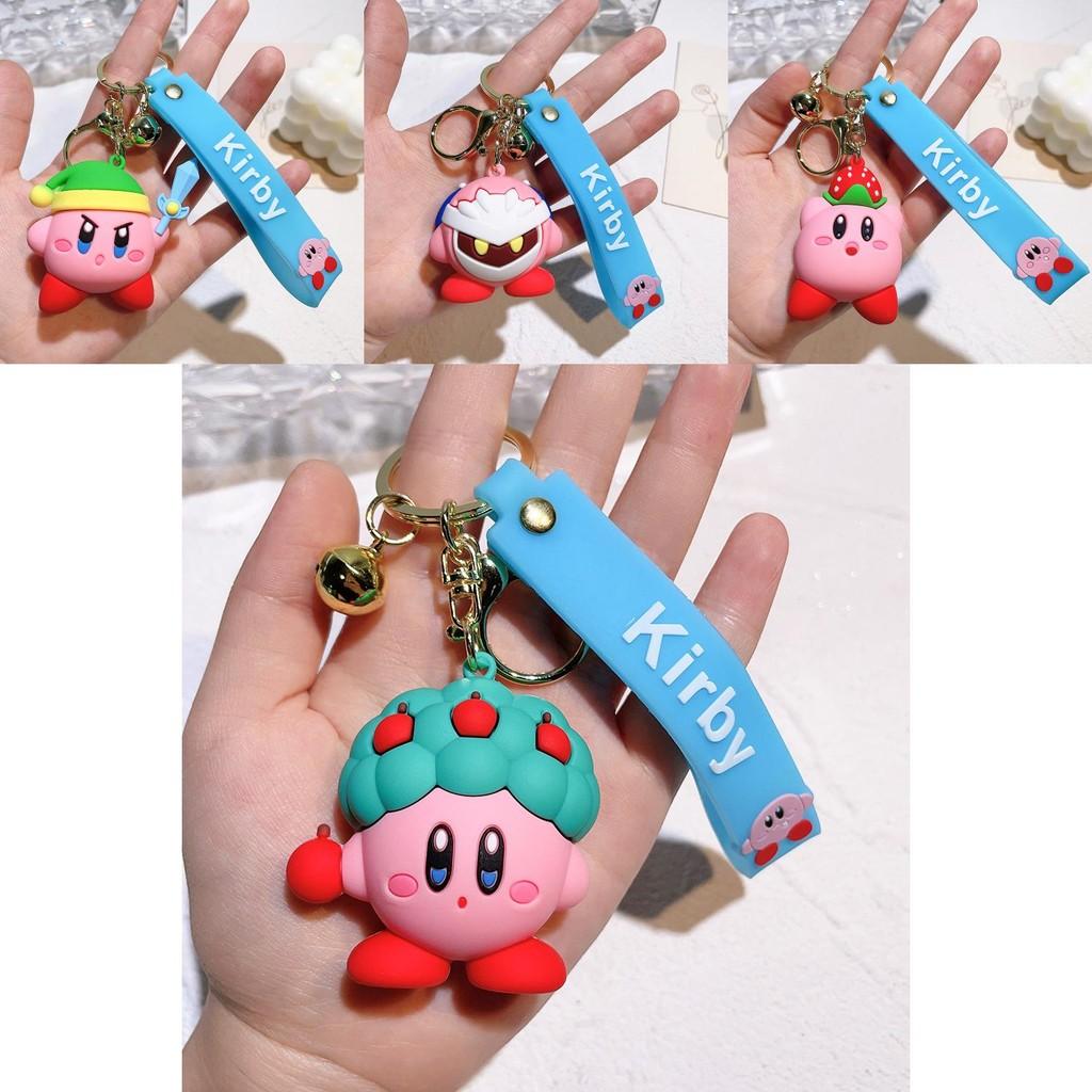 Portachiavi Adorabile di Kirby Carino Accessorio per Chiavi dell'Auto Per Coppie e Decorazione per Borsa