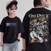 Anime One Piece Cosplay TShirt Cotton Short Sleeve Tops Casual Loose Retro TShirt Men Women Kids Family Matching Outfits