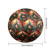 1pc Autumn Peacock Garden Theme Soccer Ball Football, Size 5, Lightweight PVC, Outdoor Training Soccer Ball,Sports Gift T61479