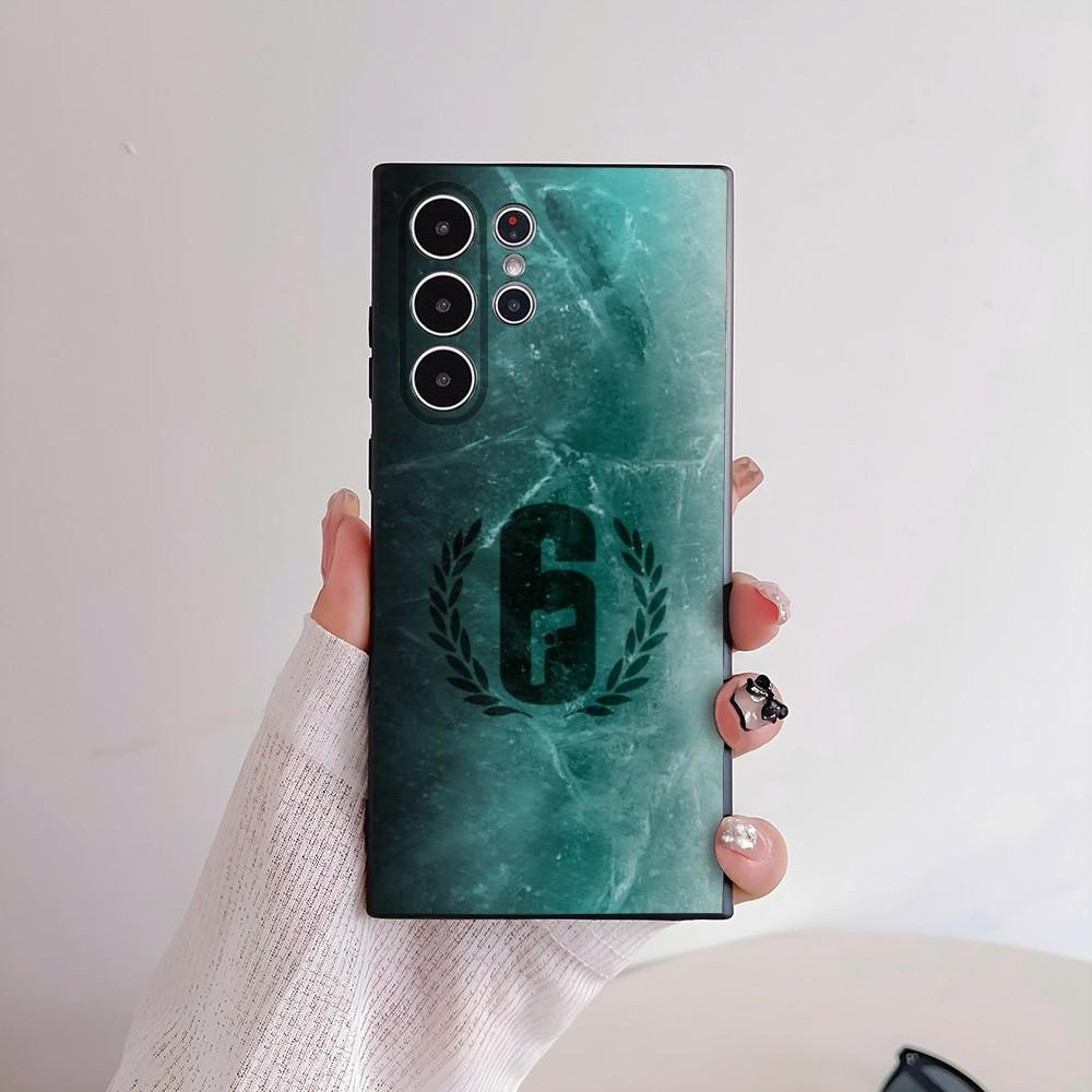 Game R-Rainbow 6 Siege Phone Case For Samsung Galaxy S25 S24 S22 S23 Ultra S21 S20 Plus 5G Frosted Non-Slip Full Cover Soft Case
