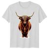 Highland Cow Animals Unisexs Tshirt Unisexs Tee Graphic Unisex Tee