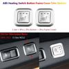 4Pcs For Mercedes Benz E W212 Car Interior Seat Heater Switch Panel Cover Trims