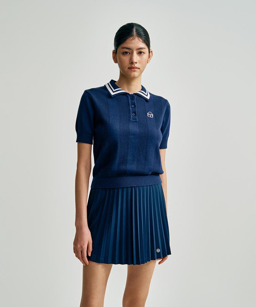 SERGIO TACCHINI W Daily Short Sleeve Polo Sweater