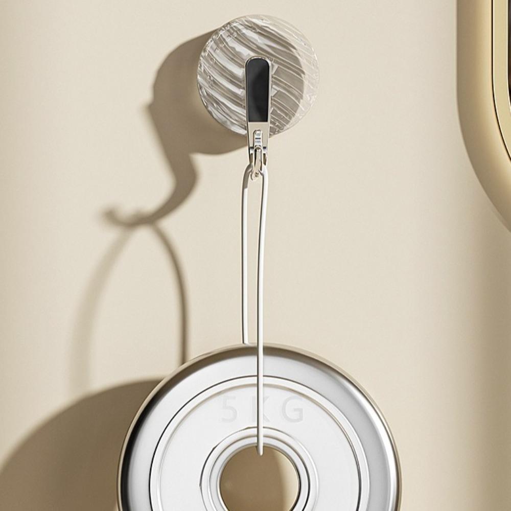 3PCS Durable Waterproof Suction Cup Hooks Detachable Plastic Wall Hook Punch-Free Heavy Duty Shower Wall Hanger Office