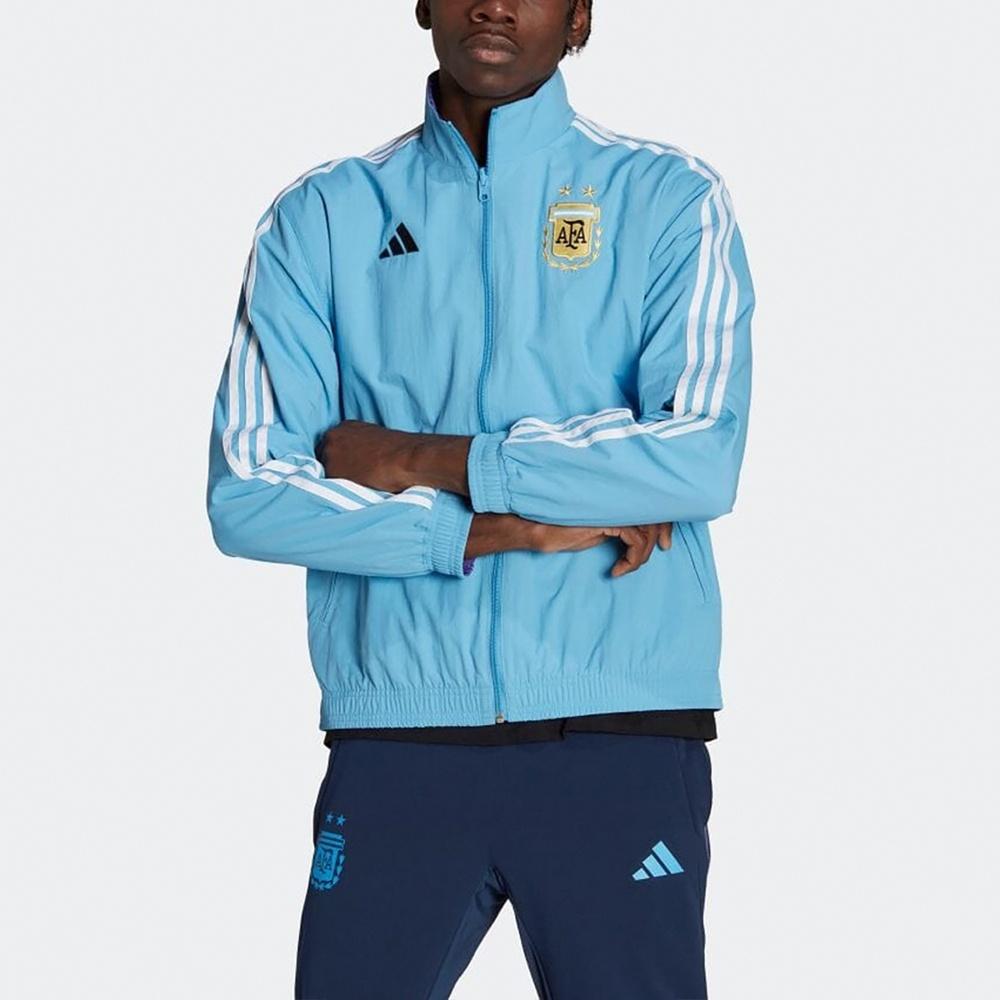 adidas Argentina Anthem Jacket Men's Sports Soccer Running Top Light Blue HF3948