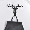 New Hook Deer Horn Shaped Hanger Storage Adhesive Rack for Wall Decoration Vintage with Hooks for Hanging Clothes Hat Scarf Key