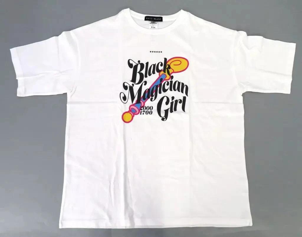 

Black Magician Girl arti-mate BIG T-shirt White Free Yu-Gi-Oh! 73cm (2023) S