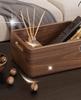 Chinese Style Solid Wood Desktop Organizer: Living Room Storage for Snacks, Keys, Remotes, and Cosmetics