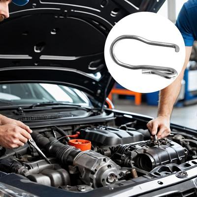 Für Frühling Kleinmotor Ventilfeder U-förmiges Auspuffrohr Elektronische Ventilfeder Auslassventil Betätiger Halteklammer