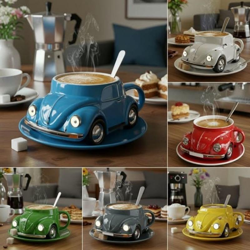 Resin Coffee Cup with Handle Stainless Steel Insulated Inner Spill Resistant Mug For Gifting Birthday Holiday Event
