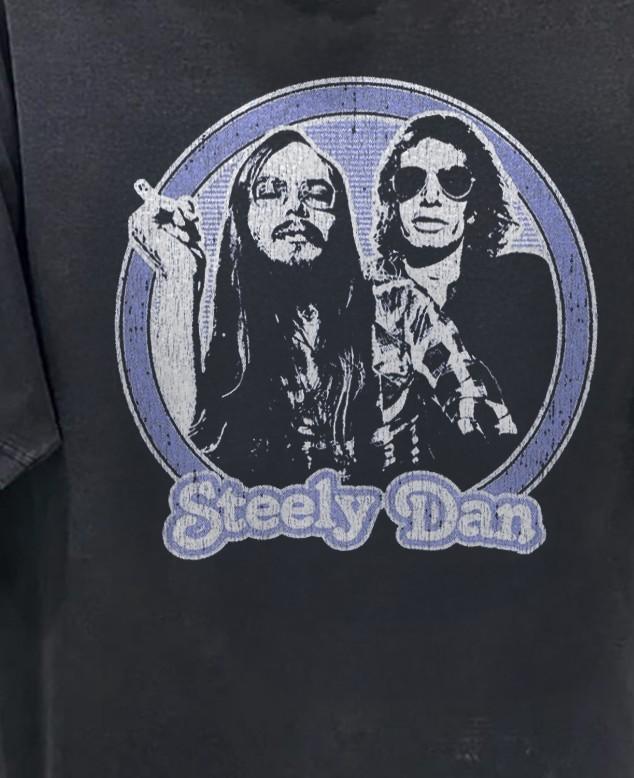 1980 Steely Dan Washed T-Shirt Black M L