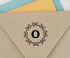 Printtoo Alphabet O Monogram Octagon Celtic Swirl Frame Self Inking Rubber Stamp Office
