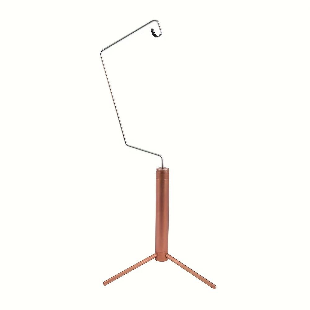 Portable Aluminum Alloy Tripod Lamp Stand - Adjustable Height, Three-Legged Base, Ideal for Outdoor Camping, Picnics, and Selfie Photography
