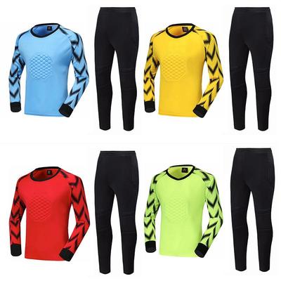 Kids' Long Sleeve Protective Goalkeeper Suit - Soccer Match & Training Gear