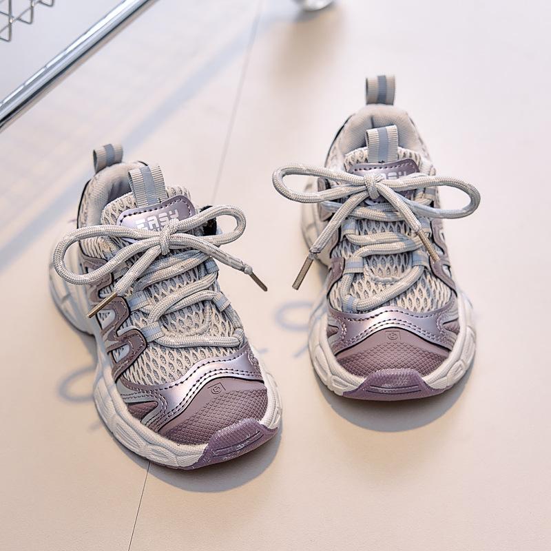 Girls' autumn new sports shoes2026Children's trendy dad shoes with breathable mesh for boys, casual shoes for toddlers