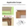 20pcs Stainless Steel L-Shaped Corner Code 90 Degree Laminated Furniture Plate Hardware Right Angle Bracket Cabinets Small