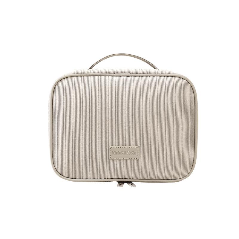 New Four Sided Handheld Makeup Bag Large Capacity Cosmetic Bag Women Travel Organizer Bags Toiletry Bag Skincare Organizer