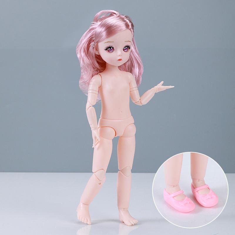 30Cm Fashion Cute Exquisite Make-Up Doll Unique Design 1/6 Doll Dress Up Toy Multiple Hair Colors Doll Children Girls Toy Gift