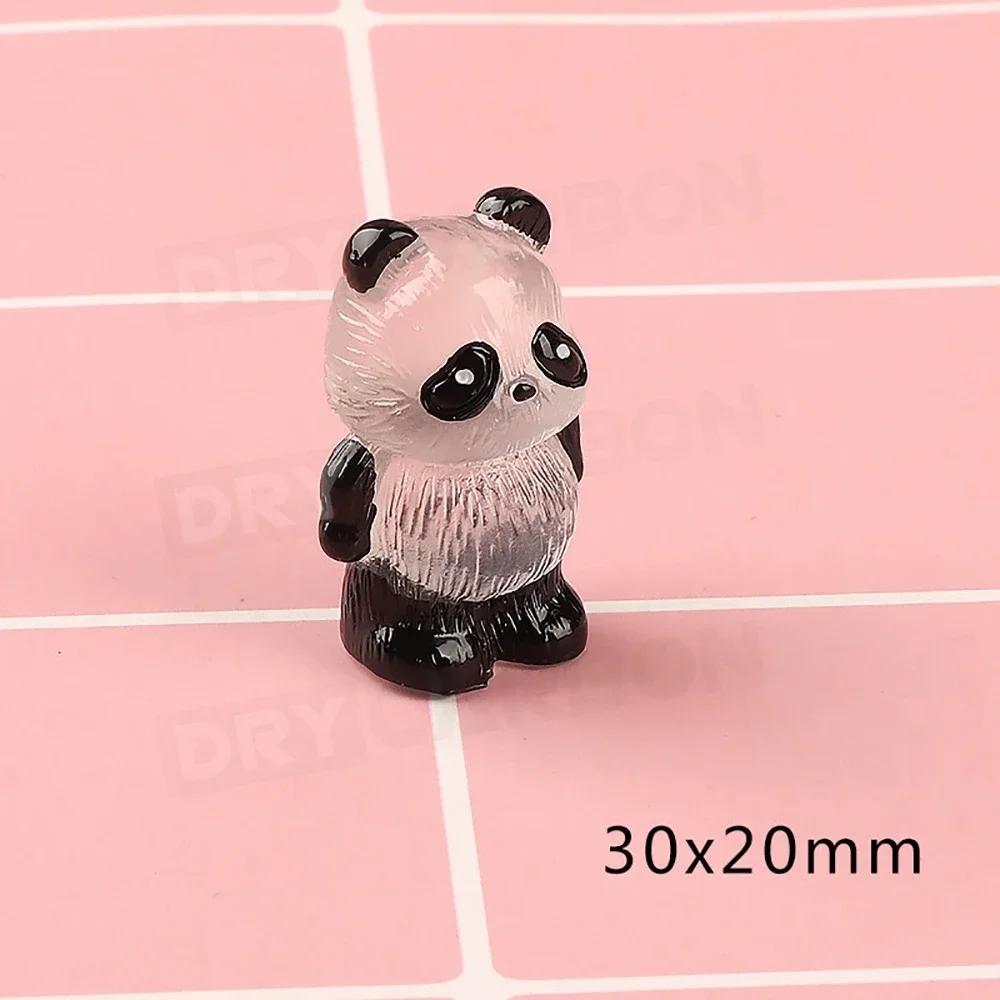 Świecąca Panda Miniaturowa Panda Ozdoby Samochodowe Wykończenie Wnętrza Dekoracja Deski Rozdzielczej Stylizacja Samochodu Zestawy Nadwozia Akcesoria