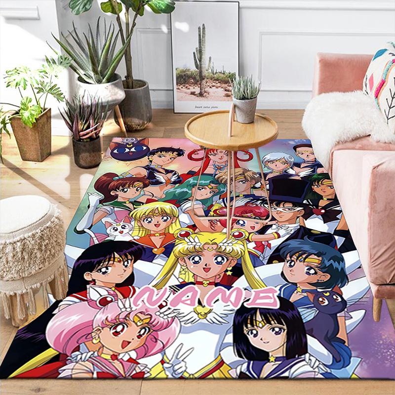Custom 1Pc Sailor Moon Adventure Rug Office Carpet Indoor Outdoor Entrance Doormat Nonslip Soft And Comfortable Living Room D2915244