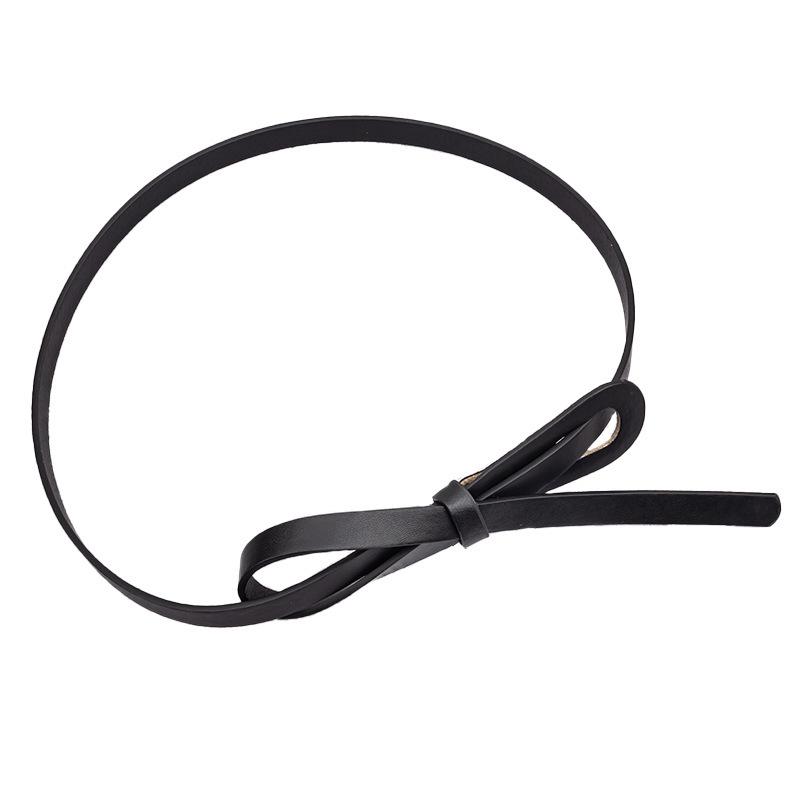 Retro Buckle Elastic Leather Waist Belt for Women