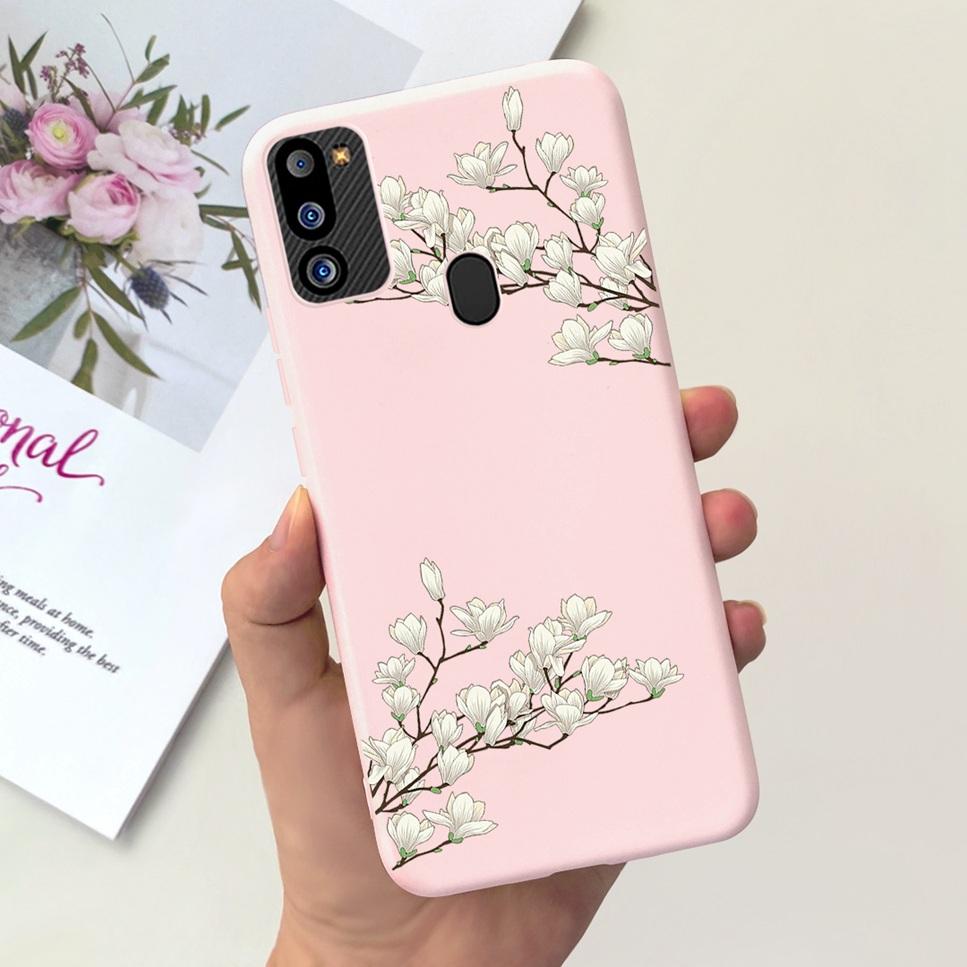 For Samsung Galaxy M21 2021 Case Cute Cat Fashion Girl Soft Silicone Cover For Samsung M21 2021 SM-M215G Bumper Phone Case Funda