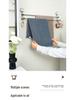 Retractable No-Drill Suction Cup Towel Rack and Hook for Bathroom Storage