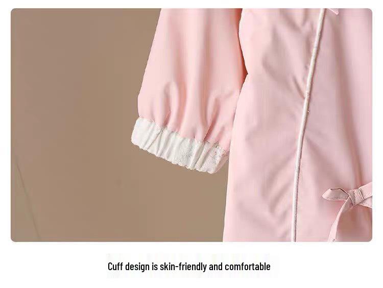 Newborn Baby Girl Sweet Hooded Romper Windbreaker - Spring/Autumn Outerwear