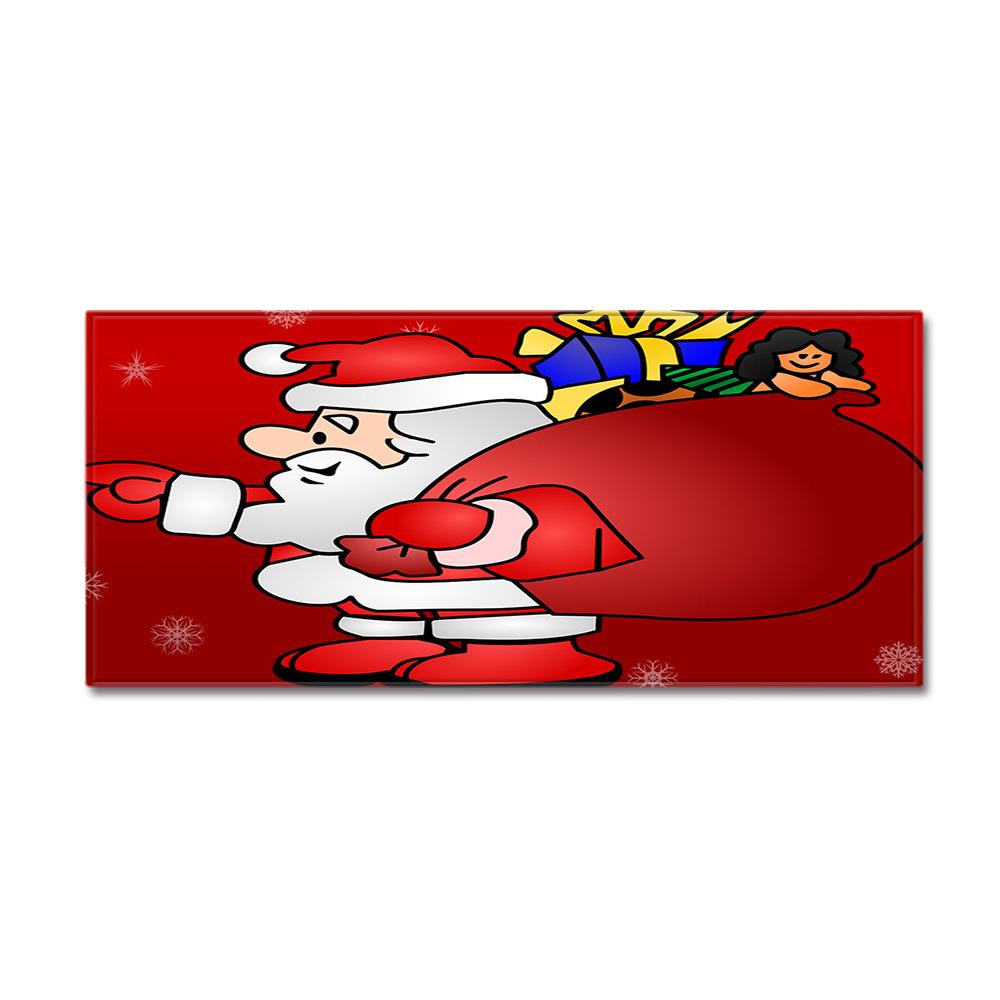 Christmas Kitchen Sand Carpet Doormat Long Floor Mat