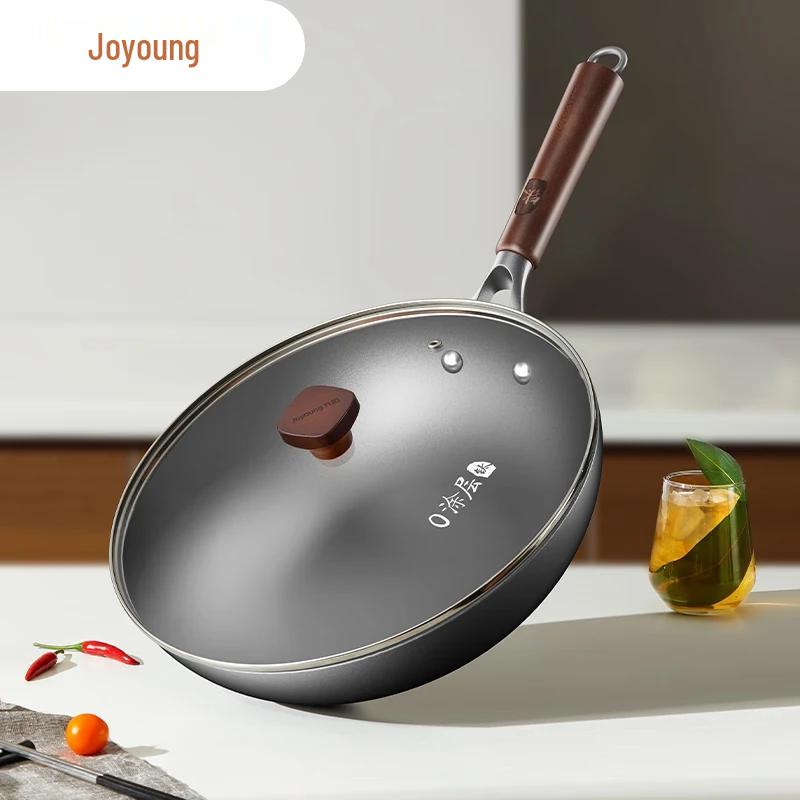 Joyoung Titanium Alloy Uncoated Wok
