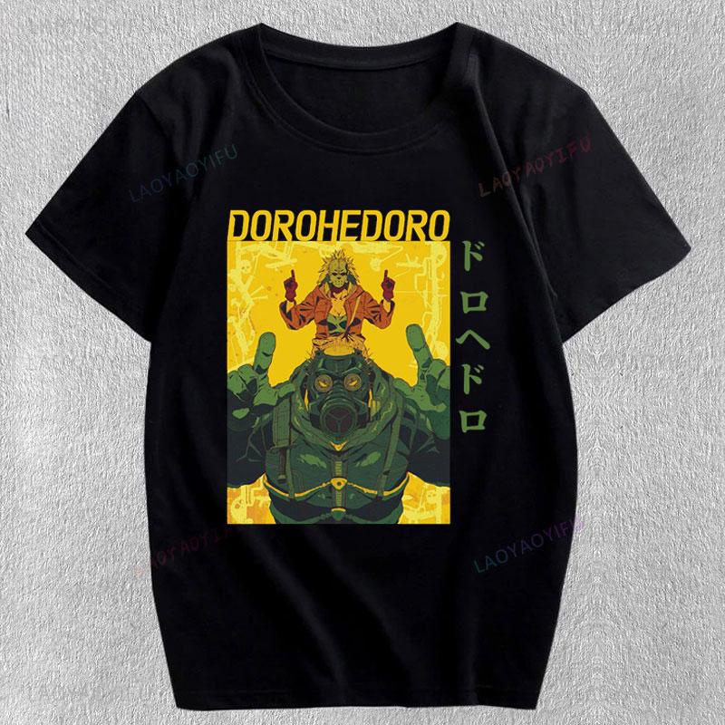 Japanese Anime Shirt Dorohedoro KaiUnisex Unisex Women Short Sleeve Cheap Material Polyester Graphic Print Unisexga Y2k Clothes