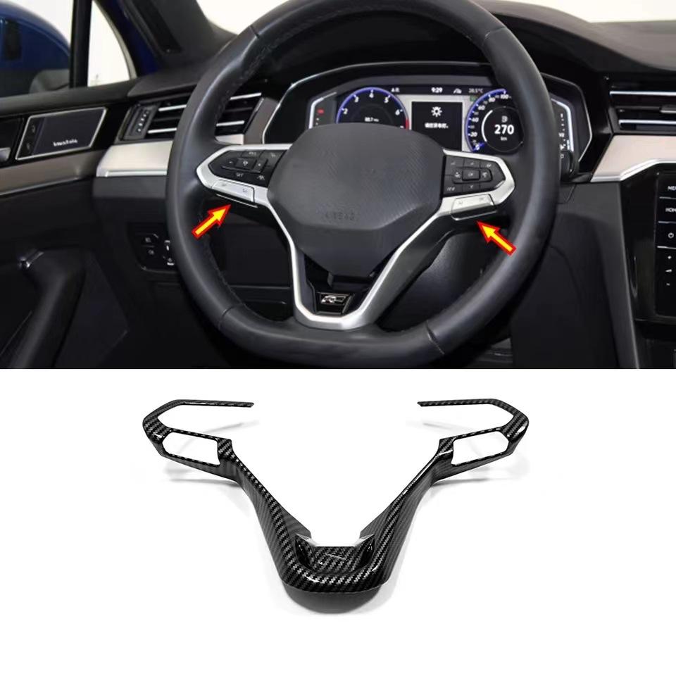 Applicable22Volkswagen New Golf PoloPOLOPassat Teramont Steering Wheel Sequins Carbon Fiber Pattern Interior