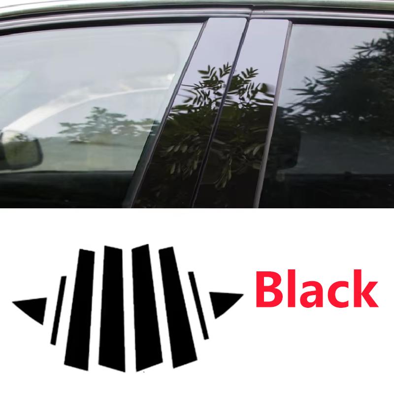

8 ШТ. Для Toyota Prius XW30 Аксесуари 2015 2014 2013 2012 2011 2010 Стійки B C Накладка на вікно Центральна колона Автомобільні аксесуари чорний