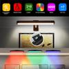 Picture Light 1 Pack, Battery Operated Picture Light with Remote, Rechargeable Picture Frame Light, 32 LED, 16 Color Changing, Art Light for