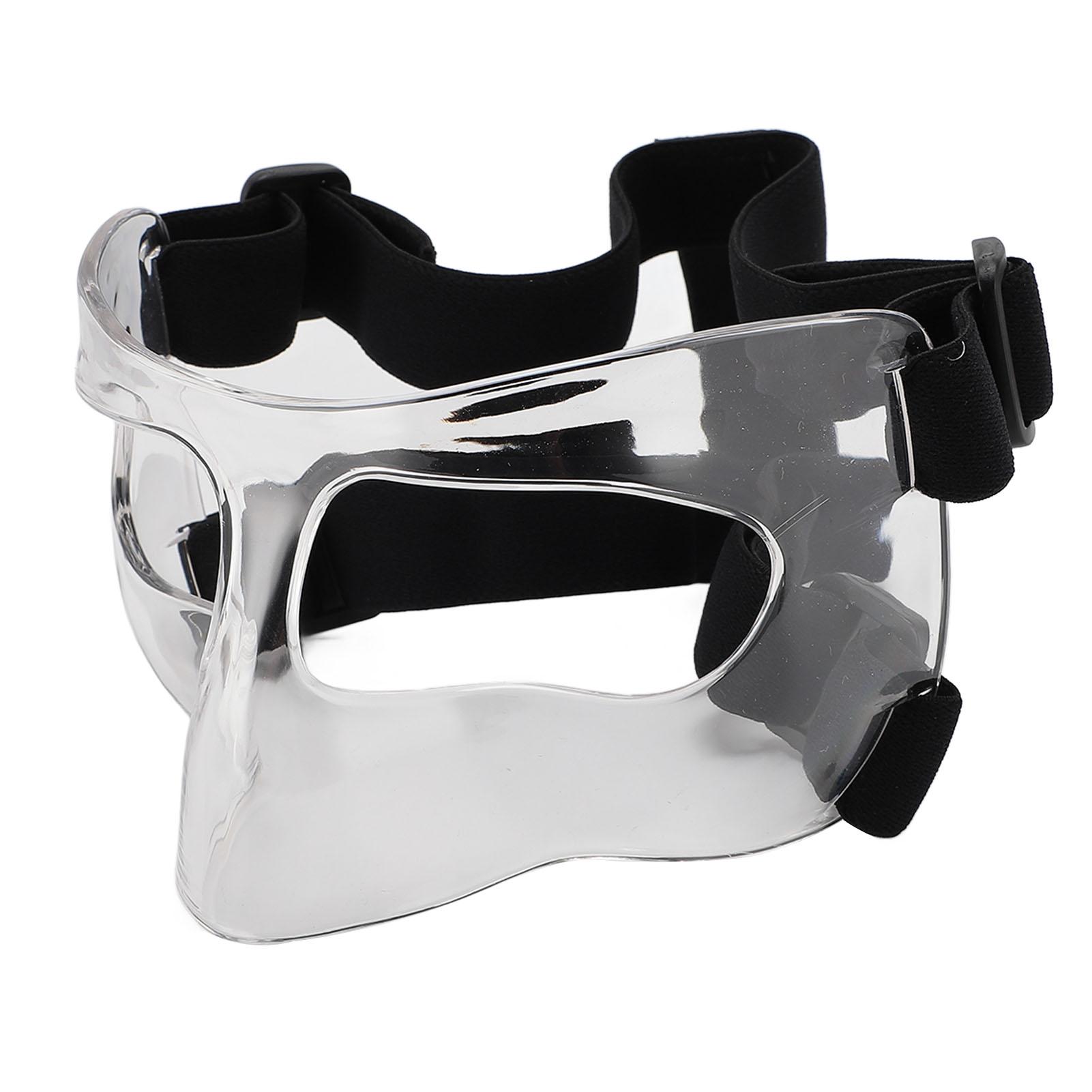 

Спортивная защита носа, регулируемая, прозрачная, с защитой от сломанного носа для баскетбола, бейсбола прозрачный