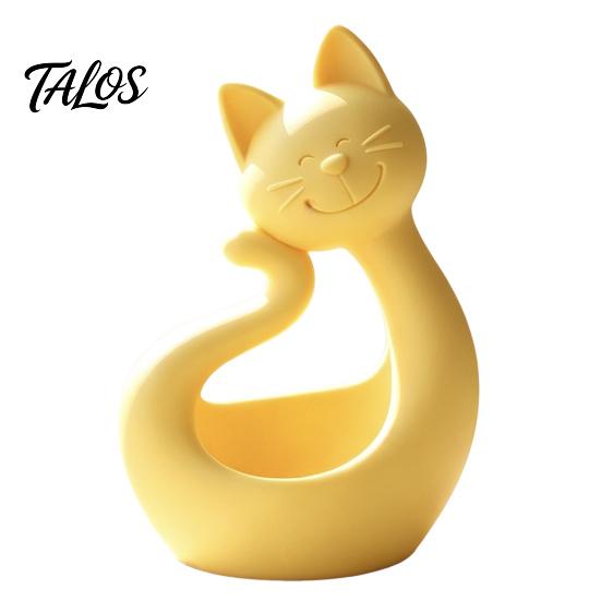 Multipurpose Storage Plate Cat Shape 3D Printed Tray, Matte Finish Decorative Desktop Creative Home Ornament Durable PLA for Bedroom Dressing